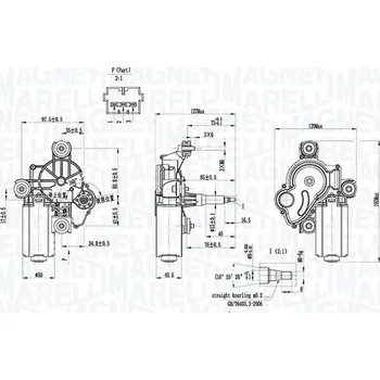 Motorek stěrače a odstřikovače Motor stěračů MAGNETI MARELLI TGL420K