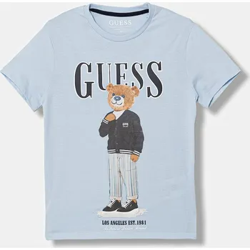 Chlapecké oblečení Dětské bavlněné tričko Guess L6GI09.K8HM4.PPY2.M modrá 05X, vel. 147-157