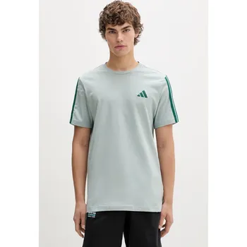 Pánské oblečení Bavlněné tričko adidas KT0556 tyrkysová 06X, vel. S