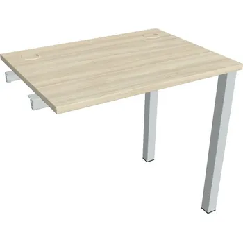 Psací stůl Stůl pracovní úzký UE 800 R řetězící rovné - AKÁT , ŠEDÁ