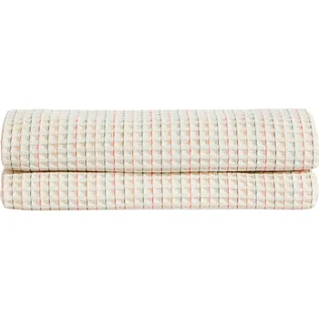 Přehoz na lůžko Kave Home Bílý bavlněný přehoz Wufy 180 x 240 cm