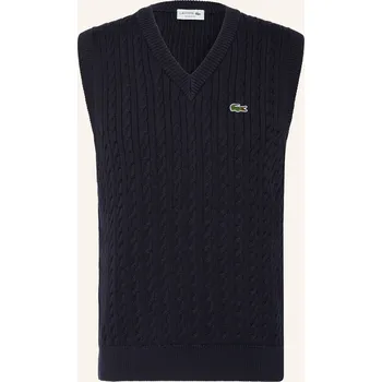 Pánská vesta Lacoste Pánská Pletená Vesta, tmavě modrá, L
