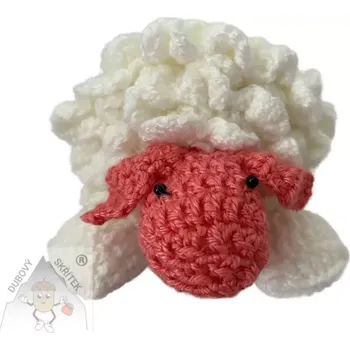 Velikonoční dekorace Dubový skřítek Háčkovaná velikonoční ovečka – roztomilá dekorace pro váš domov