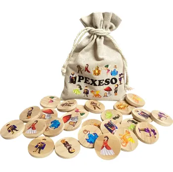 Pexeso art-wood.cz Dřevěné pexeso 24 ks - pohádkové