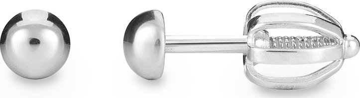 Náušnice z bílého zlata - 1 kus