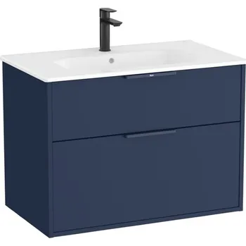 Šatní skříň Roca Koupelnová skříňka s umyvadlem Optica 79x58x45,5 cm modrá mat OPT802ZM