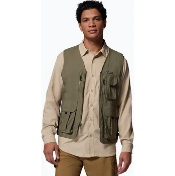 Pánská trekingová vesta Columbia Silver Ridge Utility stone green