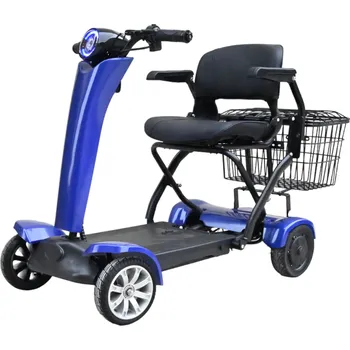 Elektrický invalidní skútr Gelis Mobilis Premium - Elektrický automaticky skládací vozík Barva: Modrá