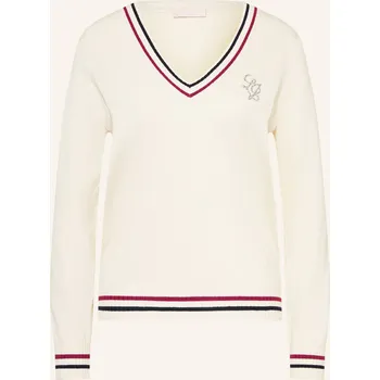 Dámský svetr Liu Jo Dámský Svetr, krémová / tmavě červená / tmavě modrá, 34