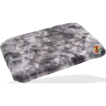 O´LALA PETS Matrace Fox s um. kožešinou pro psa Šedý melír Velikost: 65 x 50 cm