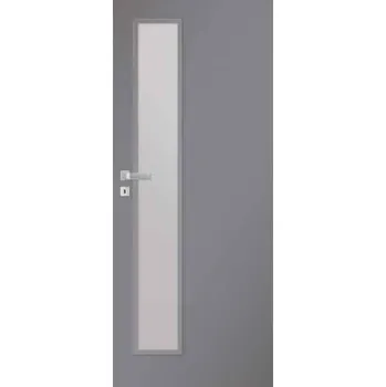 Interiérové dveře Pol-Skone interiérové dveře HAPTIC 04CZ s prosklenou výplní 80P, titano