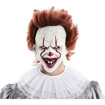 Karnevalová maska Maska - Pennywise - s vlasy