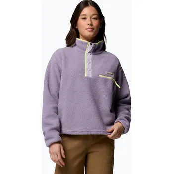 Dámská mikina Dámská fleecová mikina Columbia Helvetia II Cropped Half Snap Fleece shale purple/lavender haze/citron haz