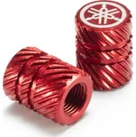 YAMAHA Hliníková čepička ventilku se vzorem šroubovice - sada Barva: Červená