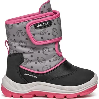Dívčí kozačky Geox Pink/ Grau 2586383 21