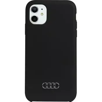 Pouzdro na mobilní telefon Audi Silicone Zadní Kryt pro Apple iPhone 11/XR černá (57983118180)