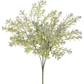 umělá květina Autronic Borůvčí - umělý trs, barva světle zelená, sada 6 ks