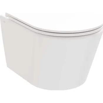 Klozet Ravak WC s prkénkem softclose závěsné Flow RimOff zadní odpad X01985