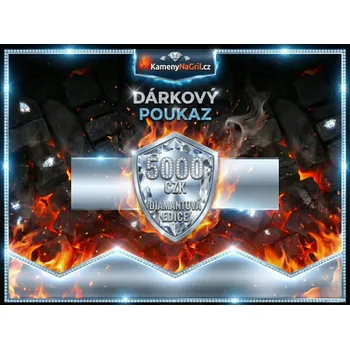 Grilovací rošt Dárkový poukaz KamenyNaGril.cz – hodnota 5 000 Kč