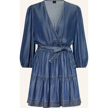 Dámské šaty Boss Dámské Šaty Dardy V Džínovém Vzhledu, modrá, 36