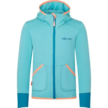Dívčí bunda Trollkids Hellblau 233785 110