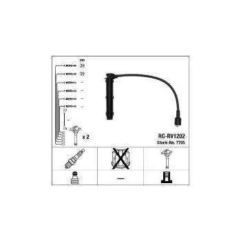 Zapalovací kabel Sada kabelů pro zapalování NGK RC-RV1202 - MG, ROVER