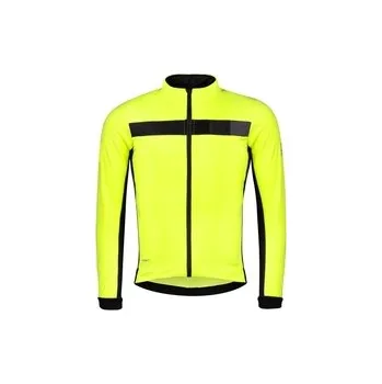 Cyklistická bunda Force bunda Frost softshell pánská fluo-černá vel. XL