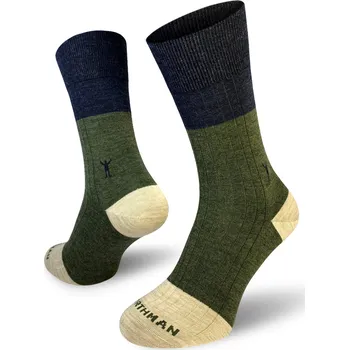 Pánská móda Northman Merino ponožky Trojan Velikost: 36-38 Tmavě Zelené Společenské Merino Ponožky