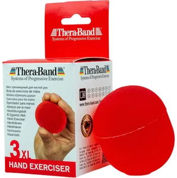 Thera-Band Hand Exerciser XL - posilovač rukou gelové vajíčko červené - měkké