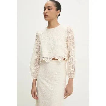 Dámská halenka Halenka Answear.LAB 81025.FKK béžová 01X, vel. L