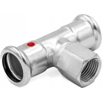 Fitinka C-STEEL lisovací T-kus 28 x 1/2" x 28 - uhlíková ocel