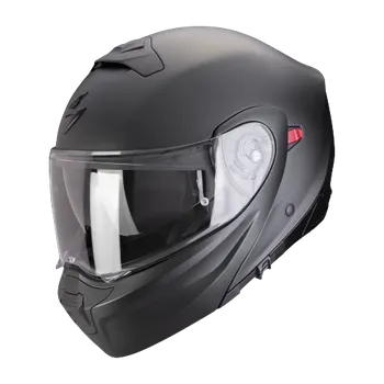 Helma na motorku Výklopná přilba Scorpion Exo-930 Evo černá matná M