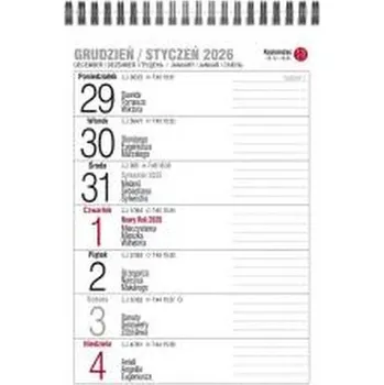 Diář Kalendarz 2026 biurkowy tygodniawy pionowy MIX