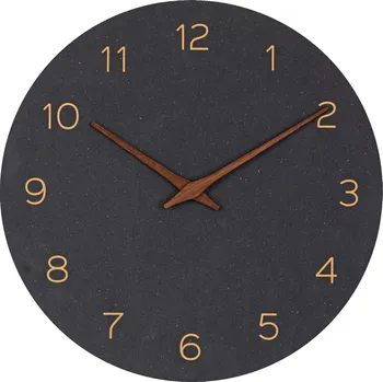 TFA Dostmann TFA 60.3054.01 | Nástěnné hodiny | tichý chod | vnější Ø 297 mm | antracitově černá