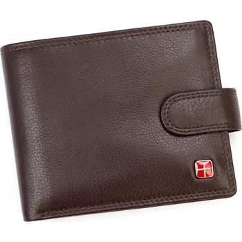 Peněženka Pánská kožená peněženka Albatross SN 2215 Z RFID hnědá