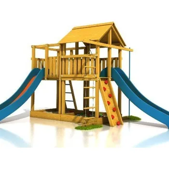 Dětské hřiště Česká Manufaktura Tomáš Komfort smrk / borovice, 125 cm, žlutá, modrá | cena za ks