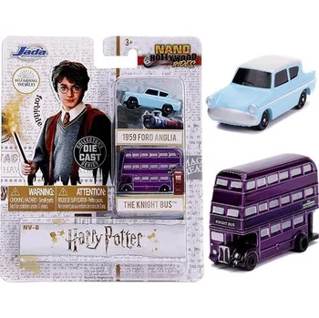 Dětské zboží Sada The Knight Bus + Ford Anglia 1959 Harry Potter 1:87 - Jada Toys The Knight Bus + Ford Anglia - kovové modely aut
