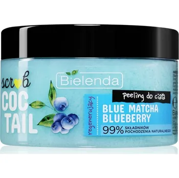 Tělový peeling Bielenda Coctail Scrub Blue Matcha + Blueberry tělový peeling s regeneračním účinkem 350 g