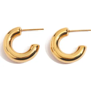 Náušnice Náušnice silné kroužky zlaté