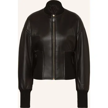 Dámský svetr Alaïa Dámská Kožená Bunda, černá, 36