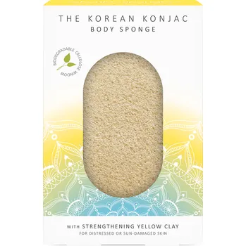 The Konjac Sponge Company Konjaková tělová houba se žlutým jílem