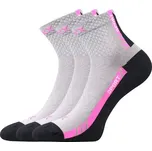 Woxx Dívčí ponožky Pius s bandáží – šedé / černé‑růžové Barva: Černá s růžovou, Velikost: 35-38