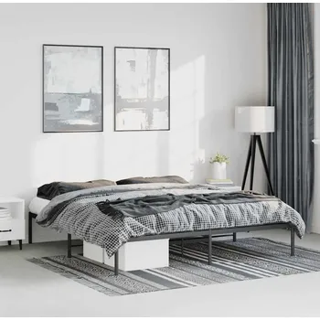Postel vidaXL Kovový rám postele 183 x 213 cm [350851] Barva: Černá