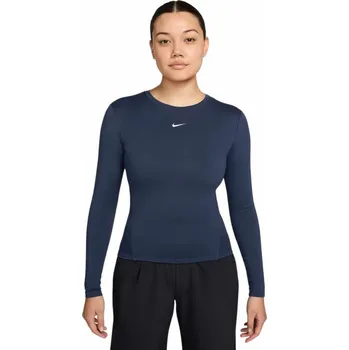 Dámské tričko Dámské kompresní tričko s dlouhým rukávem Nike ONE FITTED TEE W modré IM9449-410 - XL | UK 9 | US 11,5