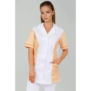 Zdravotnický oděv 2P SERVIS Halena dámská Ruby Bílá/Oranžová XS