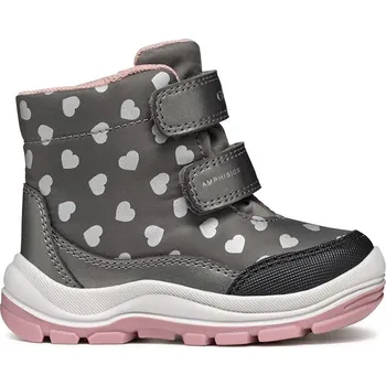 Dívčí kozačky Geox Grau/ Rosa 632425 26