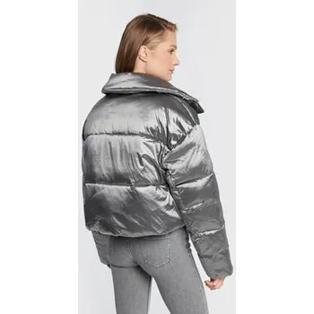 Pánská móda Calvin Klein Zimní bunda High Shine Metallic K20K204688 Stříbrná Regular Fit L