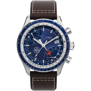 Hodinky Hodinky Timex Fly Back Chronograph x Pan Am® 43mm TW2W97200