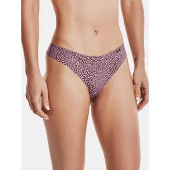 Dámské spodní prádlo Under Armour Dámská tanga PS Thong Print (3ks) 1325617-698 Růžová XL