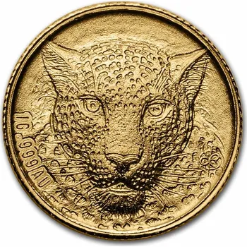 Zlatá mince Republiky Pobřeží slonoviny "Zvířata Severní Ameriky" 2023, (proof), 5*1 g ryzího zlata (0.999 proof)